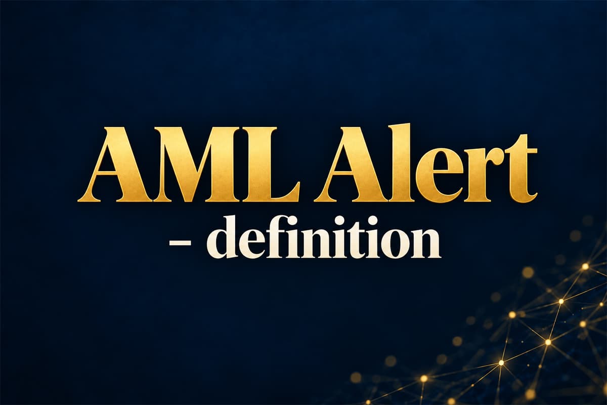 What is an AML alert?
