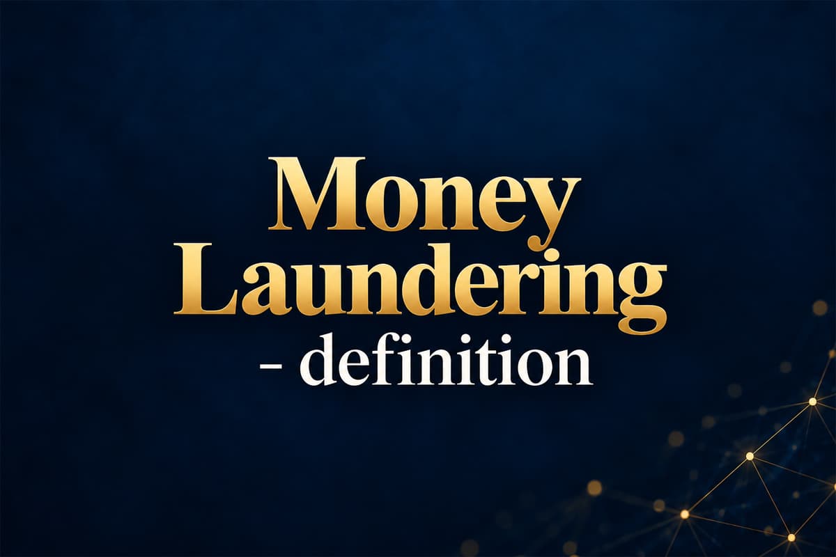 What is money laundering?