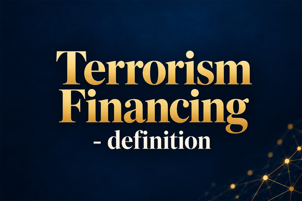 What is terrorist financing?